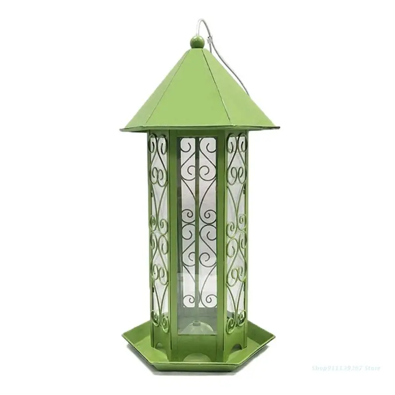 C5AD Hexagon Shaped Green Outdoor Bird Feeder Mental Wild Bird Peanut Seed Nut Feeder Hanger Bird Supplies Standing Feeder
C5AD Hexagon Shaped Green Outdoor Bird Feeder Mental Wild Bird Peanut Seed Nut Feeder Hanger Bird Supplies Standing Feeder