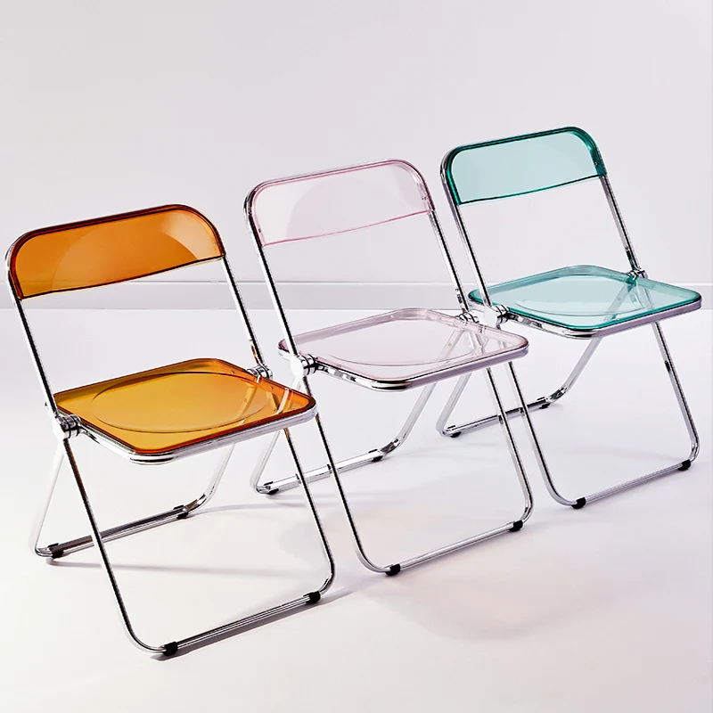 Stylish Dining Stool Light Luxury Modern Simple Photography Portable Home Thick Folding Sillas Acrylic Transparent Chair
Stylish Dining Stool Light Luxury Modern Simple Photography Portable Home Thick Folding Sillas Acrylic Transparent Chair