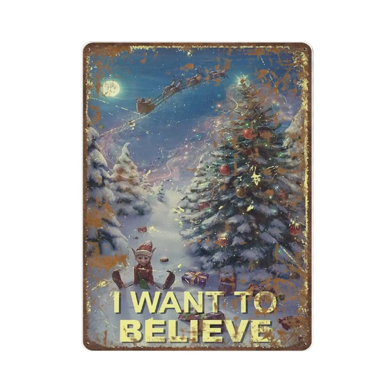 Vintage Believe Christmas Tin Sign-I Want to Believe Tin Sign, Merry Christmas Wall Art, Holiday Decor,Funny Signs for Home/Kitc
Vintage Believe Christmas Tin Sign-I Want to Believe Tin Sign, Merry Christmas Wall Art, Holiday Decor,Funny Signs for Home/Kitc