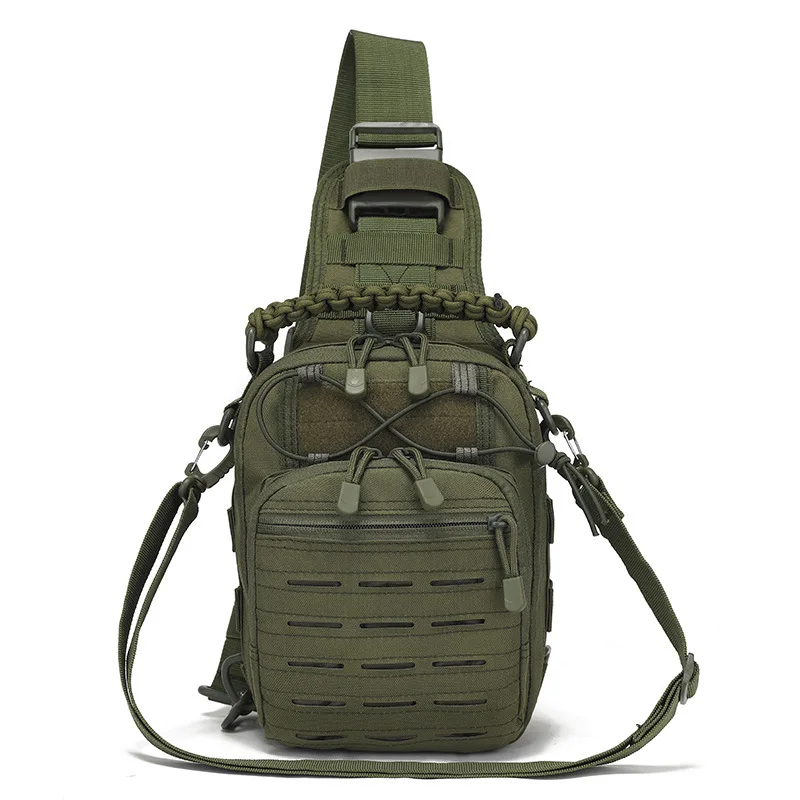 Single Shoulder Diagonal Straddle Outdoor Portable Riding Camouflage Outdoor Sports Small Chest Handbag Laser Punching Satchel
Single Shoulder Diagonal Straddle Outdoor Portable Riding Camouflage Outdoor Sports Small Chest Handbag Laser Punching Satchel