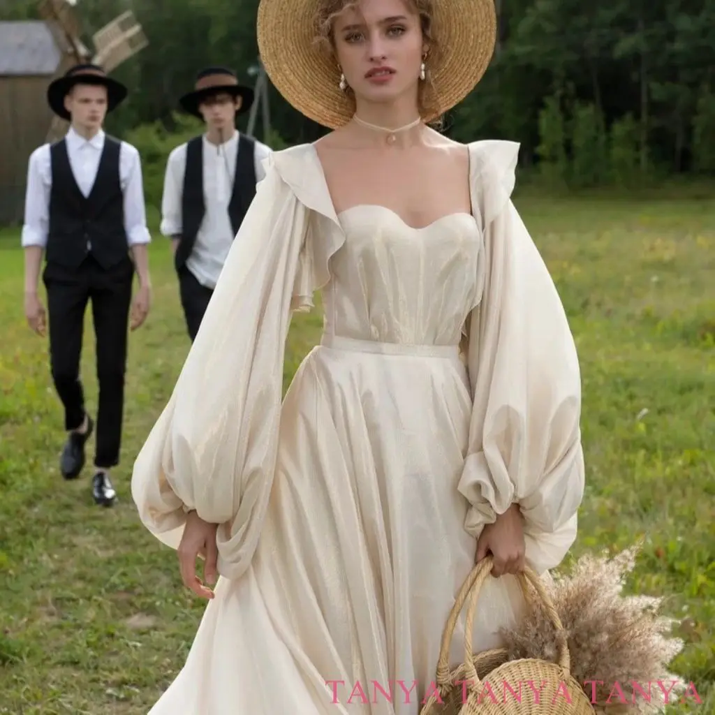 Elegant Long Lantern Sleeves Wedding Jacket Charming Simple Bridal Accessories High-grade Women's Fashionable Bride Cape SWD914
Elegant Long Lantern Sleeves Wedding Jacket Charming Simple Bridal Accessories High-grade Women's Fashionable Bride Cape SWD914