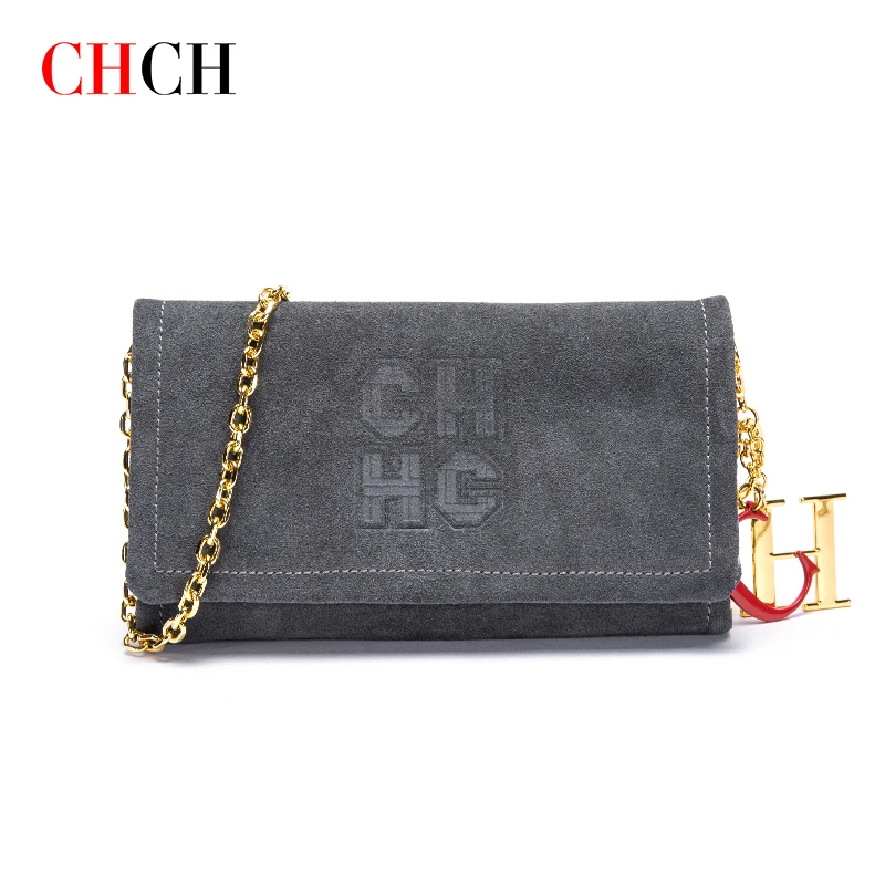 

CHCH 2023 роскошная женская сумка через плечо, дизайнерская Замшевая сумка на цепочке, модная классическая элегантная сумочка в ретро-стиле для банкета