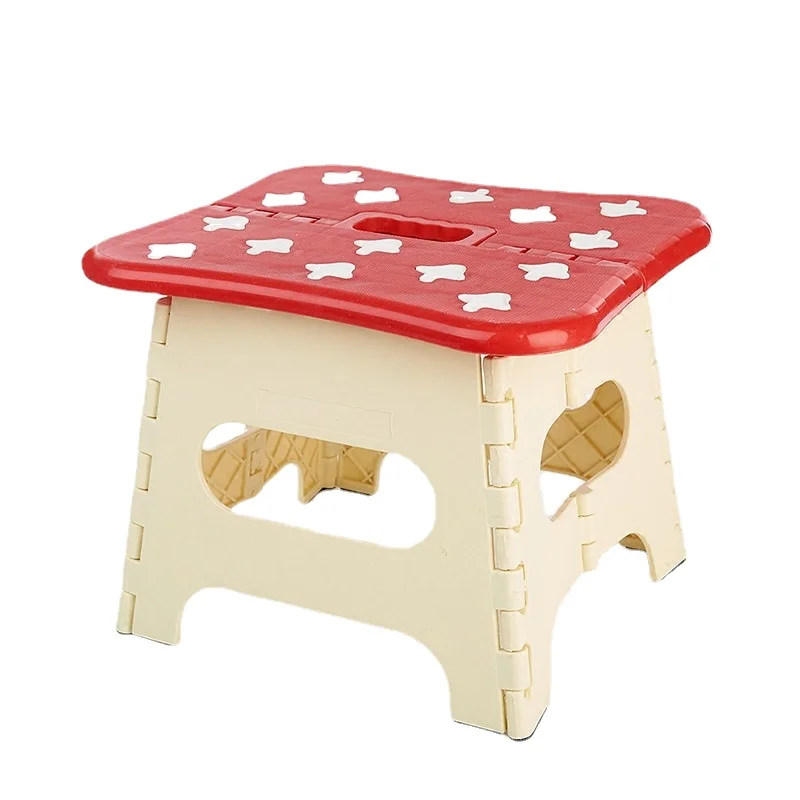 

Foldable Step Stool Multi Purpose Home Kitchen Bedroom Easy Plastic Storage Practical Beach Convenient To Carry
