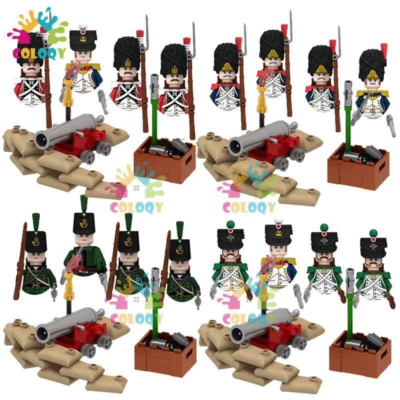 Napoleonic Wars Military Soldiers Building Blocks Imperial Navy Figures French British Fusilier Rifles Weapons WW2 Toys For Kids
Napoleonic Wars Military Soldiers Building Blocks Imperial Navy Figures French British Fusilier Rifles Weapons WW2 Toys For Kids