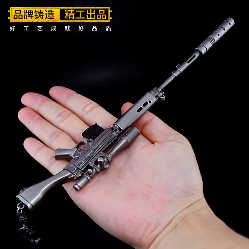 22cm SLR FNFAL Light Automatic Marksman Rifle PUBG APEX CSGO Metal Gun Weapon Model Game Peripherals Keychain 1/6 Doll Equipment
22cm SLR FNFAL Light Automatic Marksman Rifle PUBG APEX CSGO Metal Gun Weapon Model Game Peripherals Keychain 1/6 Doll Equipment