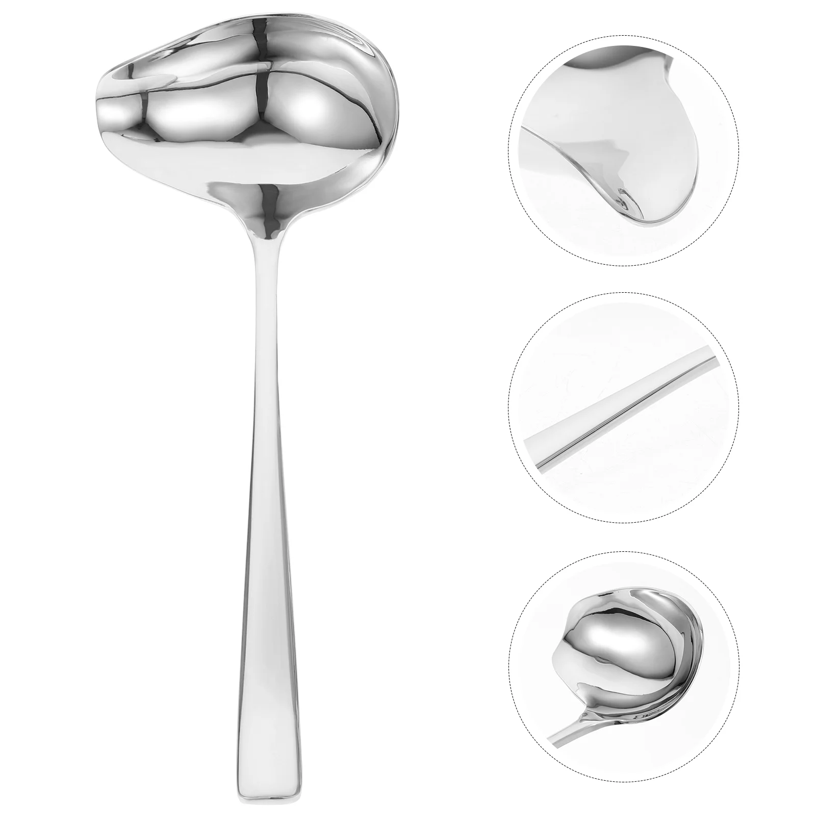 

Sauce Spoon Chinese Spoons Soup Oil Gravy Serving Stainless Steel Cooking Ladle