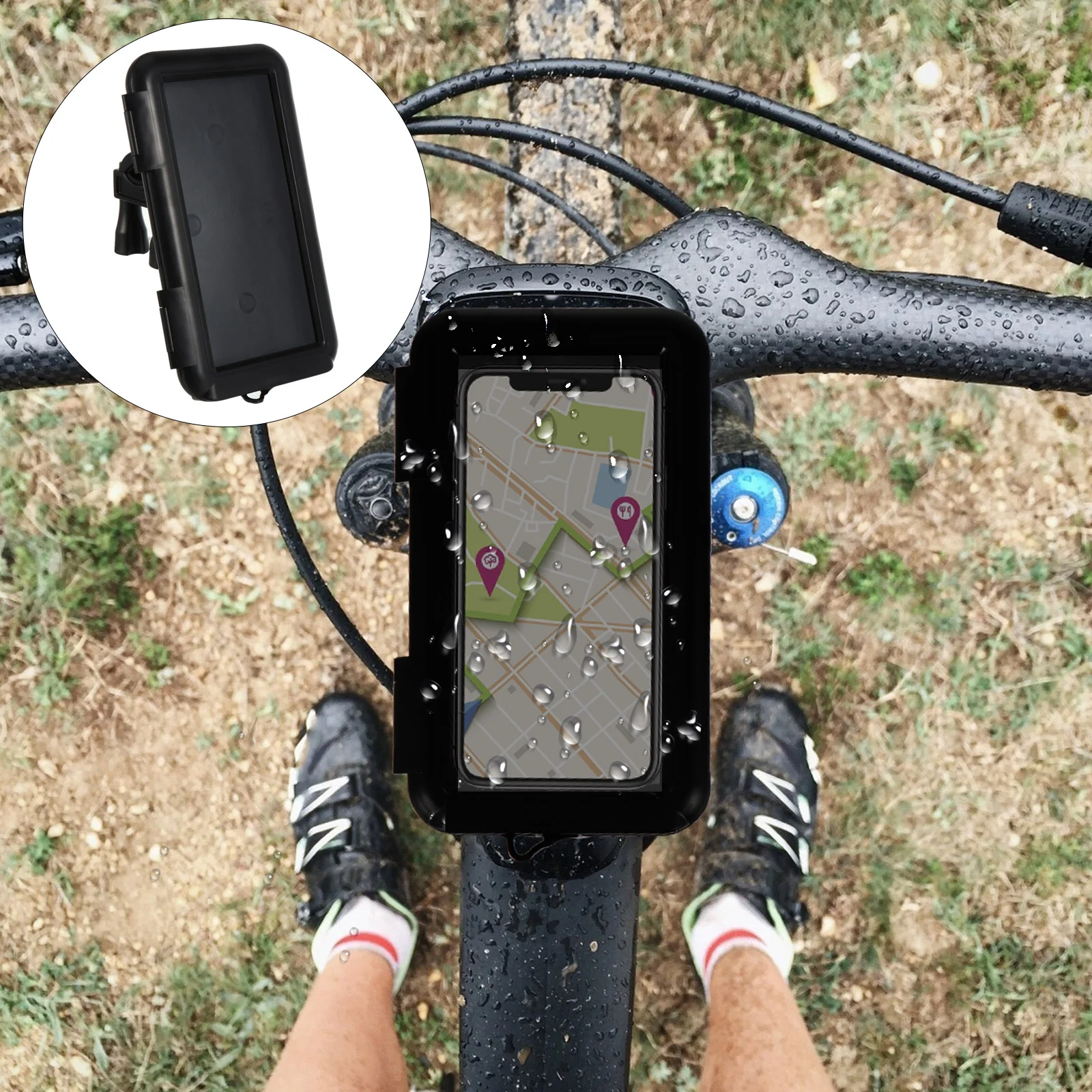 Mobile Phone Holder Waterproof Bracket Stand Cycling Cell Water-proof Bag Plastic
Mobile Phone Holder Waterproof Bracket Stand Cycling Cell Water-proof Bag Plastic