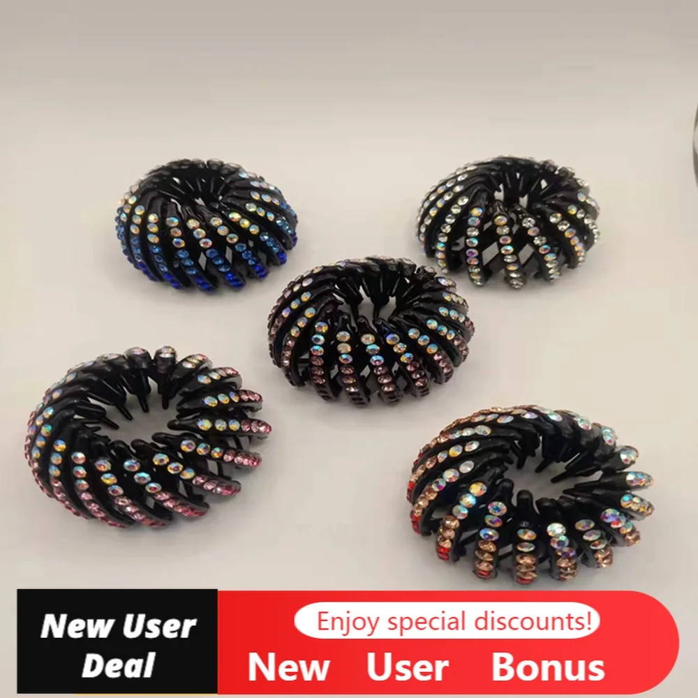 Bird's Nest Buckle Girls Hair Claw Elegant Rhinestone Ponytail Hair Clips Horsetail Fashion Barrettes Expanding Hair Accessories
Bird's Nest Buckle Girls Hair Claw Elegant Rhinestone Ponytail Hair Clips Horsetail Fashion Barrettes Expanding Hair Accessories