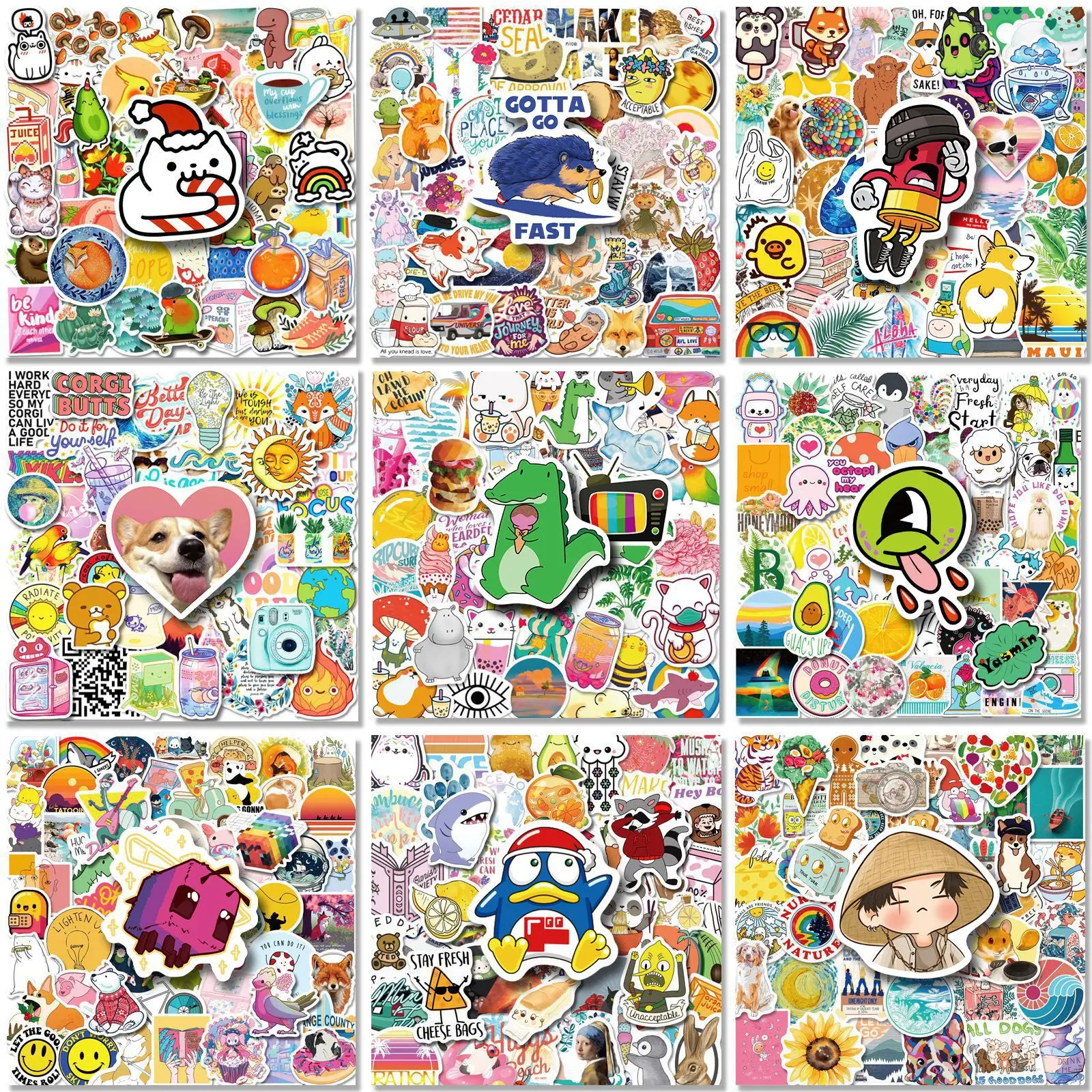 50pcs Fresh Various Combinations Cartoon Stickers Luggage Skateboard Cute Kids Toys DIY Cool Graffiti Sticker Decal Scrapbooking
50pcs Fresh Various Combinations Cartoon Stickers Luggage Skateboard Cute Kids Toys DIY Cool Graffiti Sticker Decal Scrapbooking