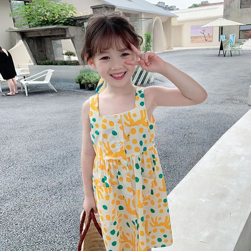 Girls Dress Baby Summer Dress Suspender Dress for Children Princess Dress Fashion Korean Style Chiffon Casual Children's Dress
Girls Dress Baby Summer Dress Suspender Dress for Children Princess Dress Fashion Korean Style Chiffon Casual Children's Dress