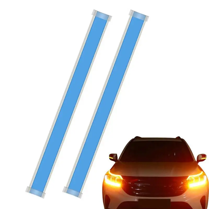 Car LED Strip Lights Tube Light DRL White & Amber Daytime Running Light 2pcs Waterproof Turn Signal Light Flowing Headlight
Car LED Strip Lights Tube Light DRL White & Amber Daytime Running Light 2pcs Waterproof Turn Signal Light Flowing Headlight