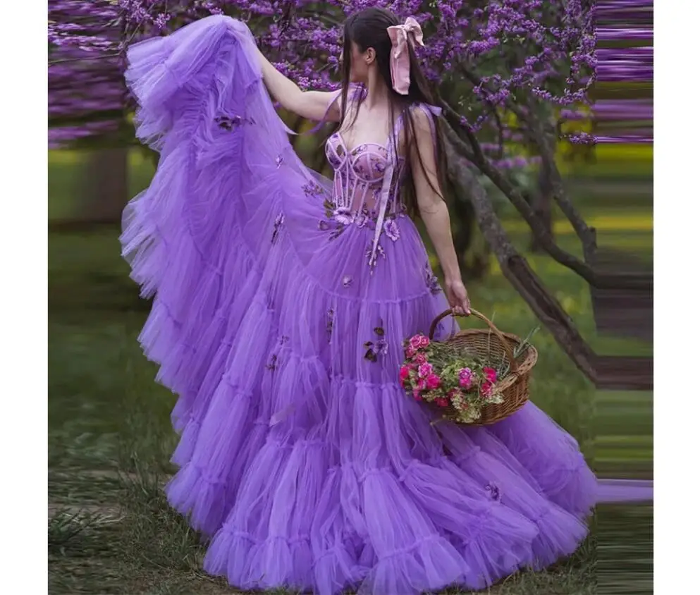 Fairy Purple Floral Prom Dresses A Line Tulle Skirt Illusion Formal Evening Gowns 2022 Spaghetti Straps Tea Party Robe De Soiree
Fairy Purple Floral Prom Dresses A Line Tulle Skirt Illusion Formal Evening Gowns 2022 Spaghetti Straps Tea Party Robe De Soiree