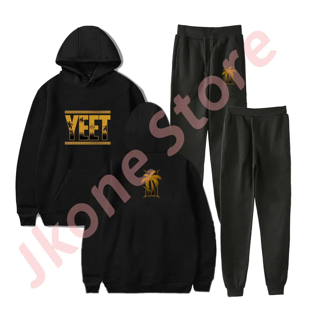 Jey Uso Golden Yeet толстовки с капюшоном для бега комплект брюк косплея женские и