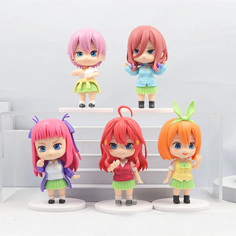 Фигурка Q Version из аниме «квинтуплет», модель Kawaii Nakano Ichika Nino Yotsuba Itsuki, Симпатичная игрушечная статическая фигурка, 5 шт.
Фигурка Q Version из аниме «квинтуплет», модель Kawaii Nakano Ichika Nino Yotsuba Itsuki, Симпатичная игрушечная статическая фигурка, 5 шт.