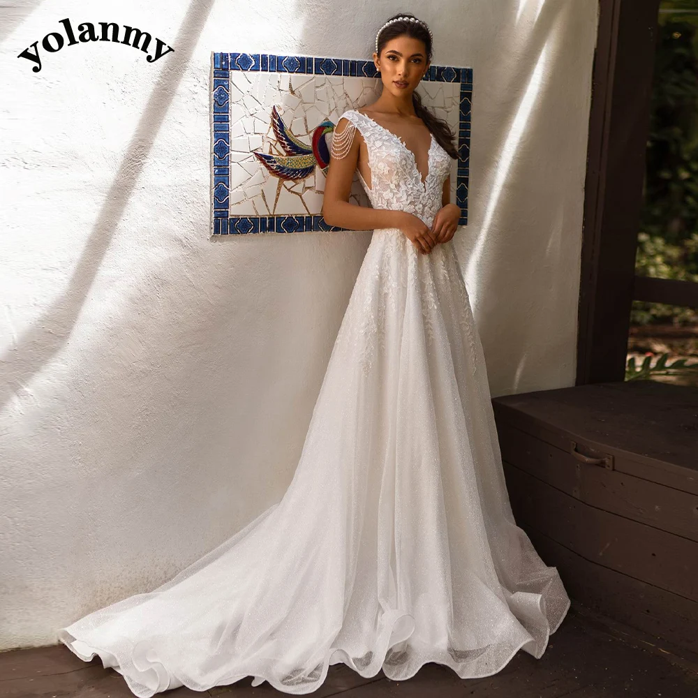 YOLANMY 3 Classic Wedding Dresses For Mariages Women 2023 Lace Vestidos De Novia Brautmode Drop Shipping 
YOLANMY 3 Classic Wedding Dresses For Mariages Women 2023 Lace Vestidos De Novia Brautmode Drop Shipping