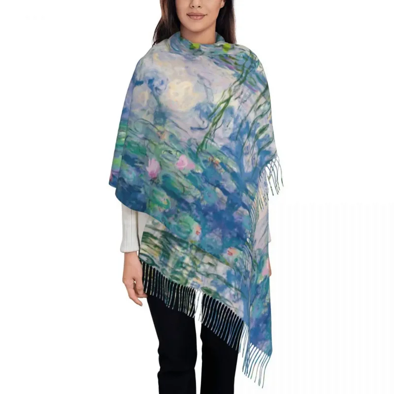 Female Long Water Lilies Claude Monet Fine Art Scarves Women Winter Fall Thick Warm Tassel Shawl Wraps French Painter Art Scarf
Female Long Water Lilies Claude Monet Fine Art Scarves Women Winter Fall Thick Warm Tassel Shawl Wraps French Painter Art Scarf
