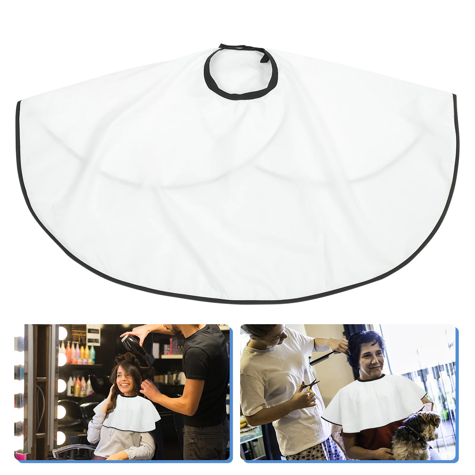 Waterproof Beauty Salon Bib Smock Barber Salon Short Cape Hair Styling Apron 
Waterproof Beauty Salon Bib Smock Barber Salon Short Cape Hair Styling Apron