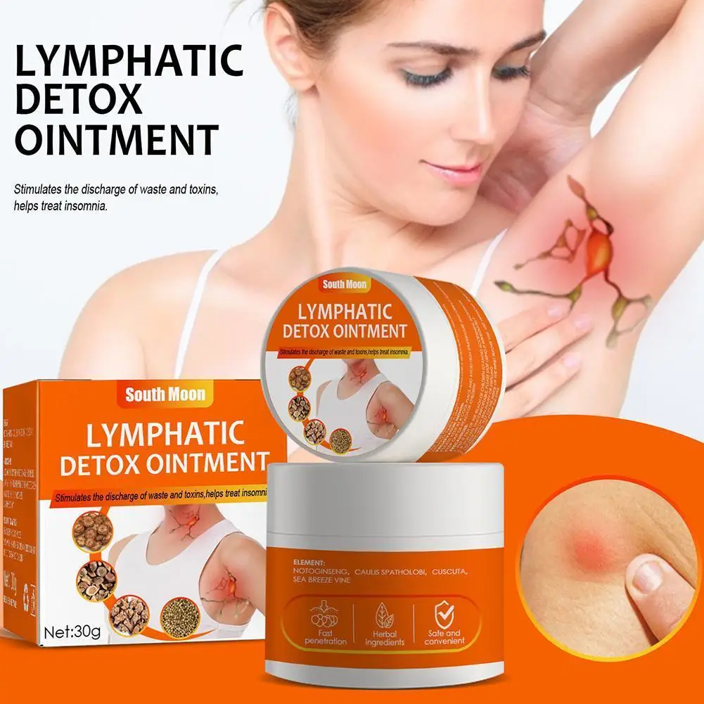 30g Lymphatic Detox Cream Neck Lymph Patch Anti-Swelling Herbs Ointment Armpit Lymph Nodes Medicine Cream Health Care
30g Lymphatic Detox Cream Neck Lymph Patch Anti-Swelling Herbs Ointment Armpit Lymph Nodes Medicine Cream Health Care