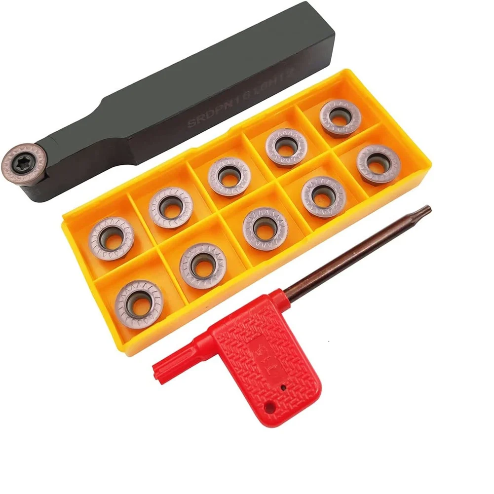 SRDPN1616H12 Milling Tool Holder Cutter +10PCS RPMT1204 MOE Indexable Milling Inserts+T15 Wrench Metal Lathe Cutting Tools
SRDPN1616H12 Milling Tool Holder Cutter +10PCS RPMT1204 MOE Indexable Milling Inserts+T15 Wrench Metal Lathe Cutting Tools