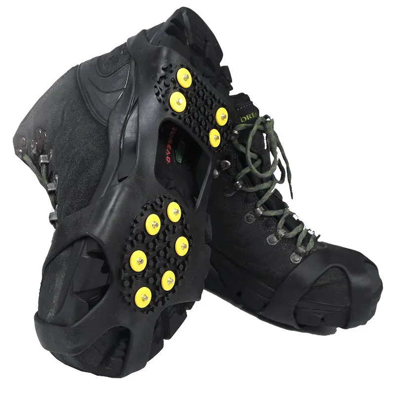 Outdoor Mountaineering Camping Anti-slip 10 teeth Crampons Winter snow and ice Road Shoes Overshoe Nails
Outdoor Mountaineering Camping Anti-slip 10 teeth Crampons Winter snow and ice Road Shoes Overshoe Nails