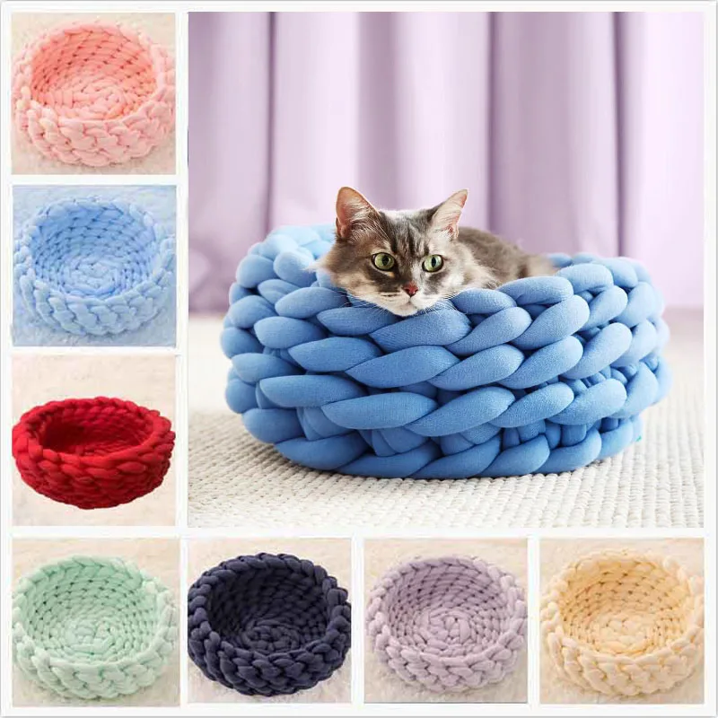 2022 Pet Filled Cotton Coarse Wool Hand Woven Cat Litter Machine Washable Diy Coarse Cloth Kennel Pet Supplies Cama Perro
2022 Pet Filled Cotton Coarse Wool Hand Woven Cat Litter Machine Washable Diy Coarse Cloth Kennel Pet Supplies Cama Perro