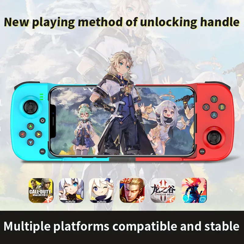 Stretchable Wireless BT 5.0 Game Controller For Mobile Phone Android IOS Gamepad Joystick Retractable Gamepad for PS4 Switch PC
Stretchable Wireless BT 5.0 Game Controller For Mobile Phone Android IOS Gamepad Joystick Retractable Gamepad for PS4 Switch PC
