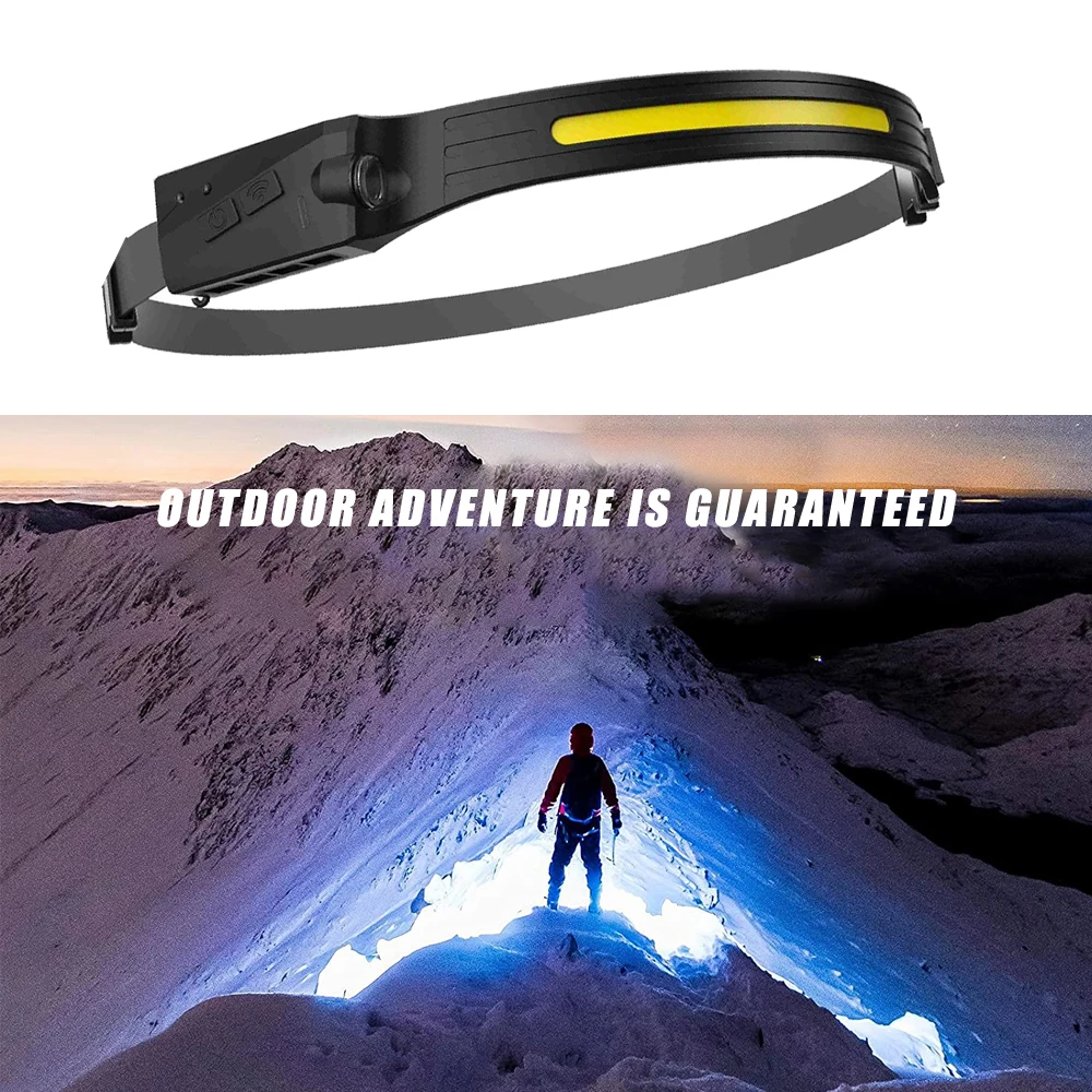 Portable Induction Headlamp Outdoor Camping Mountaineering Headlight Rechargeable Hiking Flashlight Night Running Head Light
Portable Induction Headlamp Outdoor Camping Mountaineering Headlight Rechargeable Hiking Flashlight Night Running Head Light