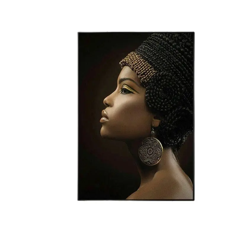 African Black Woman Oil Painting Print On Canvas Elegant Women Posters Modern Wall Pictures for Living Room Home Design Decor
African Black Woman Oil Painting Print On Canvas Elegant Women Posters Modern Wall Pictures for Living Room Home Design Decor