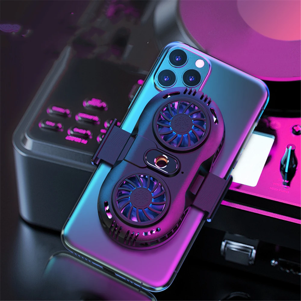 Mobile Phone Radiator Dual Fan Semiconductor Radiator Cooling Fan Game Rack Silent
Mobile Phone Radiator Dual Fan Semiconductor Radiator Cooling Fan Game Rack Silent
