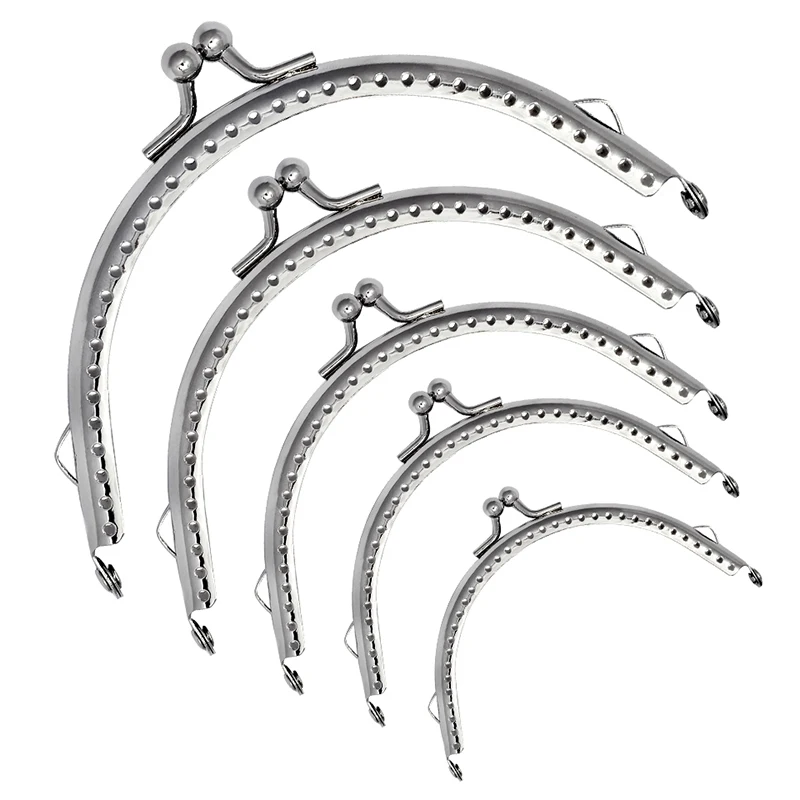 Nonvor 1 PCS DIY Glossy Silver Metal Semicirc Frame Purse Handle Coin Bags Metal Kiss Clasp Lock Frame Accessories 5 Sizes
Nonvor 1 PCS DIY Glossy Silver Metal Semicirc Frame Purse Handle Coin Bags Metal Kiss Clasp Lock Frame Accessories 5 Sizes