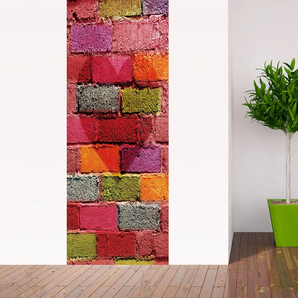 

hua gu Cross-Border Supply 3D Color Brick Wall Door Wall Amazon Supply EBay Supply AliExpress Supply CLH@8