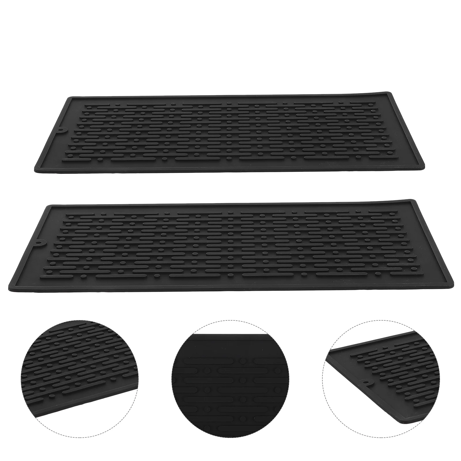 2 Pcs Kitchen Drain Mat Silicone Dish Drying Pad Draining Mats Counter Silica Gel Sink Utensil Rest
2 Pcs Kitchen Drain Mat Silicone Dish Drying Pad Draining Mats Counter Silica Gel Sink Utensil Rest