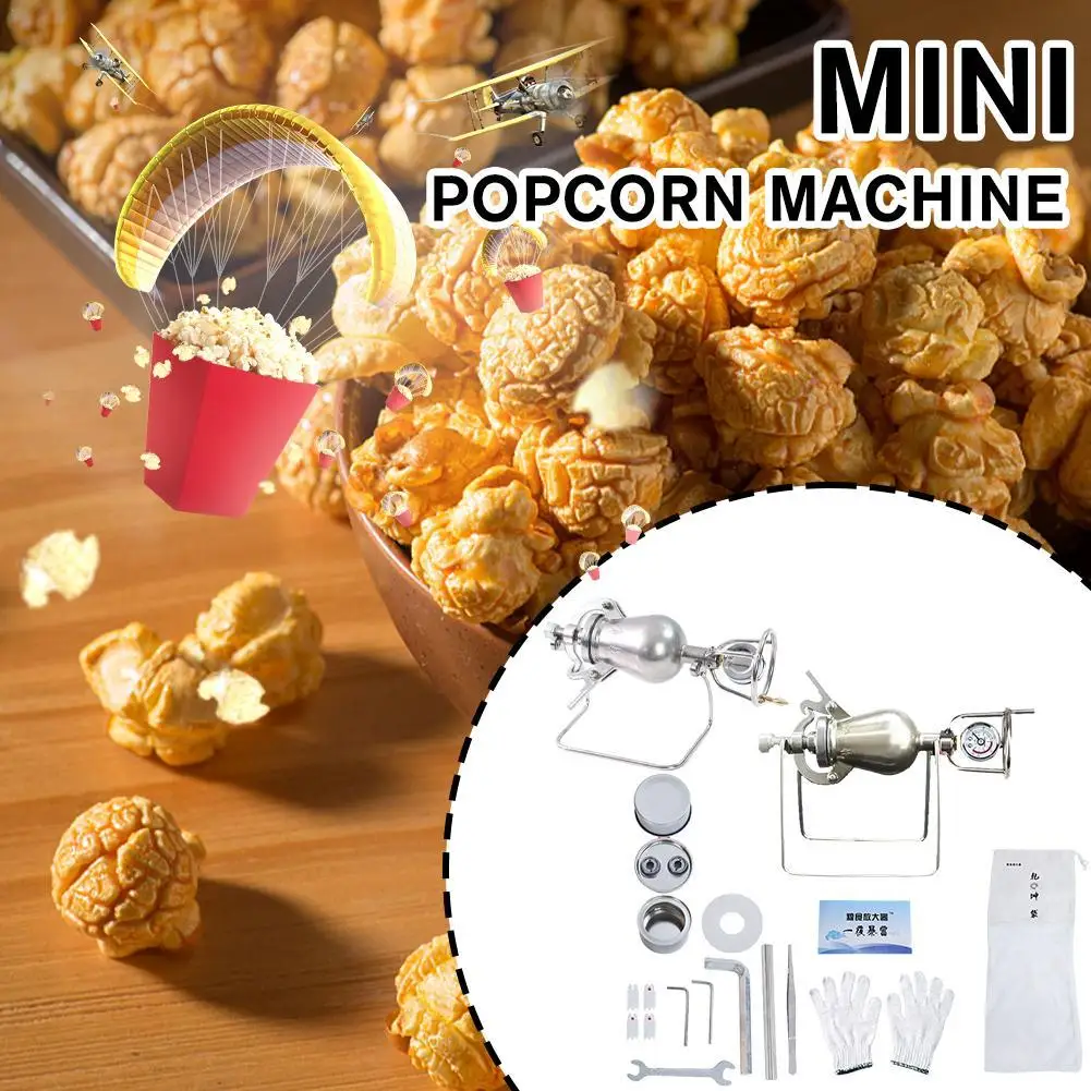 100/230ml 304 Stainless Steel Automatic Mini Popcorn Machine Home Small Popcorn Pots Old Fashioned Hand Cranked Popcorn Maker
100/230ml 304 Stainless Steel Automatic Mini Popcorn Machine Home Small Popcorn Pots Old Fashioned Hand Cranked Popcorn Maker