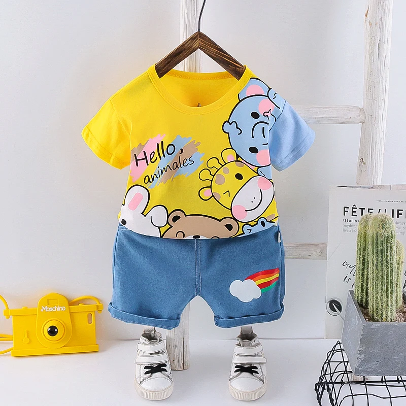 New Summer Boys And Girls Cartoon Cute Clothes Kids Fashion Letter Print Comfortable Breathable 2Pcs Suitable for Children
New Summer Boys And Girls Cartoon Cute Clothes Kids Fashion Letter Print Comfortable Breathable 2Pcs Suitable for Children