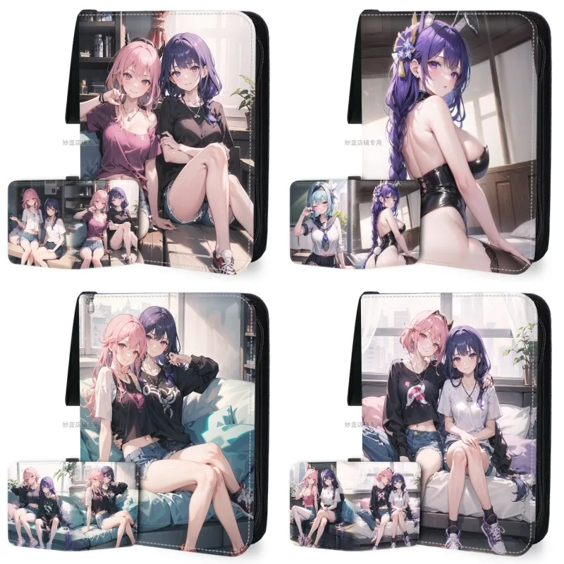 Genshin Impact DIY Raiden Shogun Yae Miko Leather Large Capacity Loose Leaf Card Storage Book Game Collection Card Book Gift 
Genshin Impact DIY Raiden Shogun Yae Miko Leather Large Capacity Loose Leaf Card Storage Book Game Collection Card Book Gift