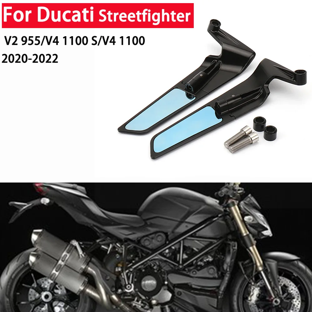 NEW Rear View Mirrors Motorcycle Rearview Mirrors For Ducati Streetfighter V2 955/V4 1100 S/V4 1100 2020-2022
NEW Rear View Mirrors Motorcycle Rearview Mirrors For Ducati Streetfighter V2 955/V4 1100 S/V4 1100 2020-2022