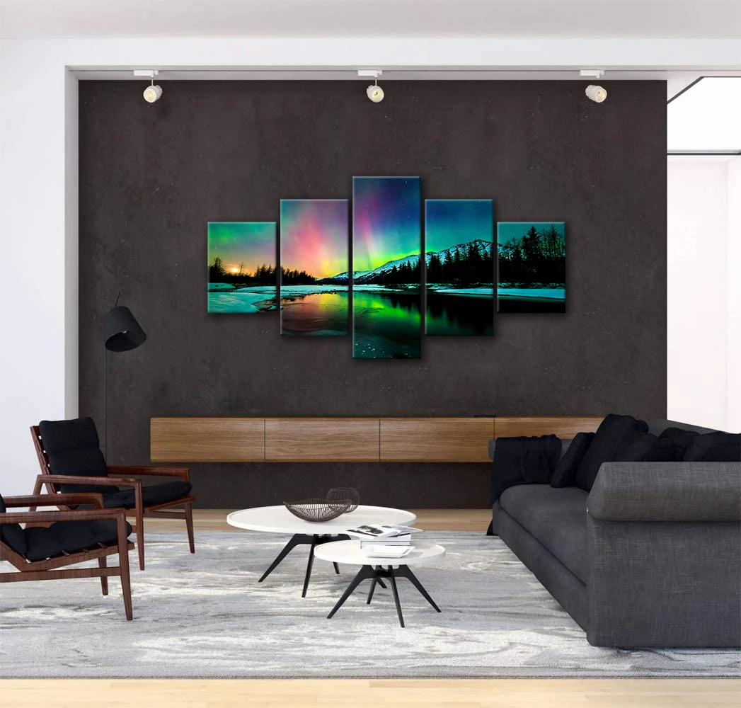 Настенное искусство, Hd Аврора, пейзаж, живопись на холсте, принты, 5 шт., Ландшафтные картины для украшения дома, офиса, Настенный декор с рамкой 
Настенное искусство, Hd Аврора, пейзаж, живопись на холсте, принты, 5 шт., Ландшафтные картины для украшения дома, офиса, Настенный декор с рамкой