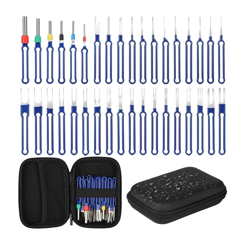 36Pcs Terminal Removal Tool Kit Pin Extractor Tool Terminal Ejector Kit Electrical Wire Connector Pin Removal Tool Kit
36Pcs Terminal Removal Tool Kit Pin Extractor Tool Terminal Ejector Kit Electrical Wire Connector Pin Removal Tool Kit