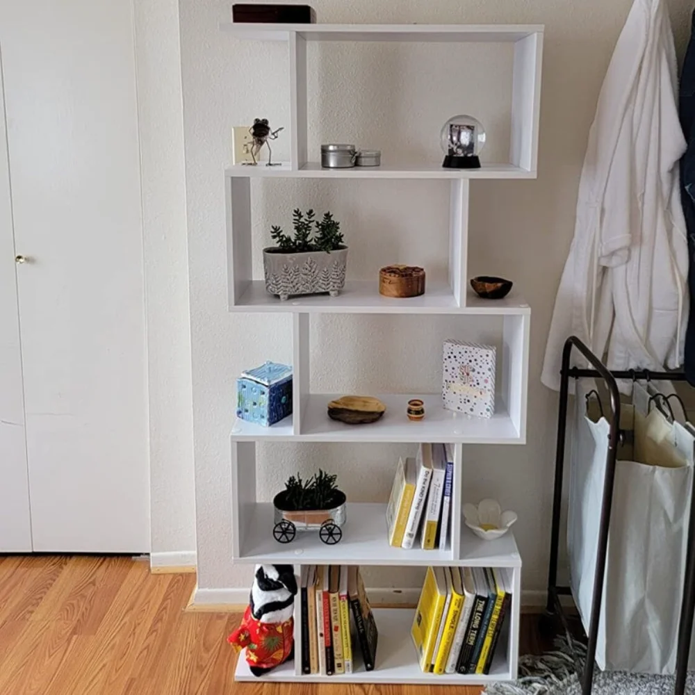 Cute Wooden 5-Tier Bookshelf in White Finish, Lovely Freestanding Bookcase, Storage Shelf, Perfect for Living Room, Home Office
Cute Wooden 5-Tier Bookshelf in White Finish, Lovely Freestanding Bookcase, Storage Shelf, Perfect for Living Room, Home Office