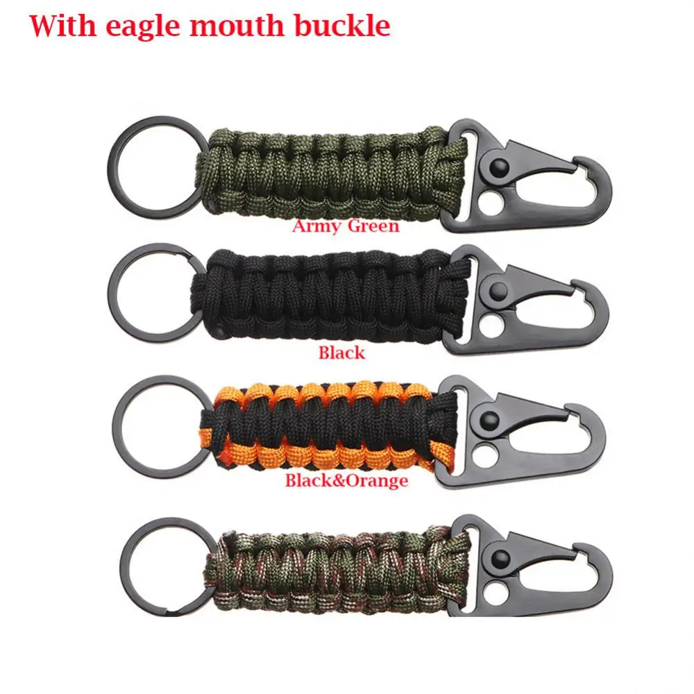 Outdoor Keychain Ring Camping Carabiner Military Paracord Cord Rope Camping Survival Kit Emergency Knot Opener Tools Keychain
Outdoor Keychain Ring Camping Carabiner Military Paracord Cord Rope Camping Survival Kit Emergency Knot Opener Tools Keychain