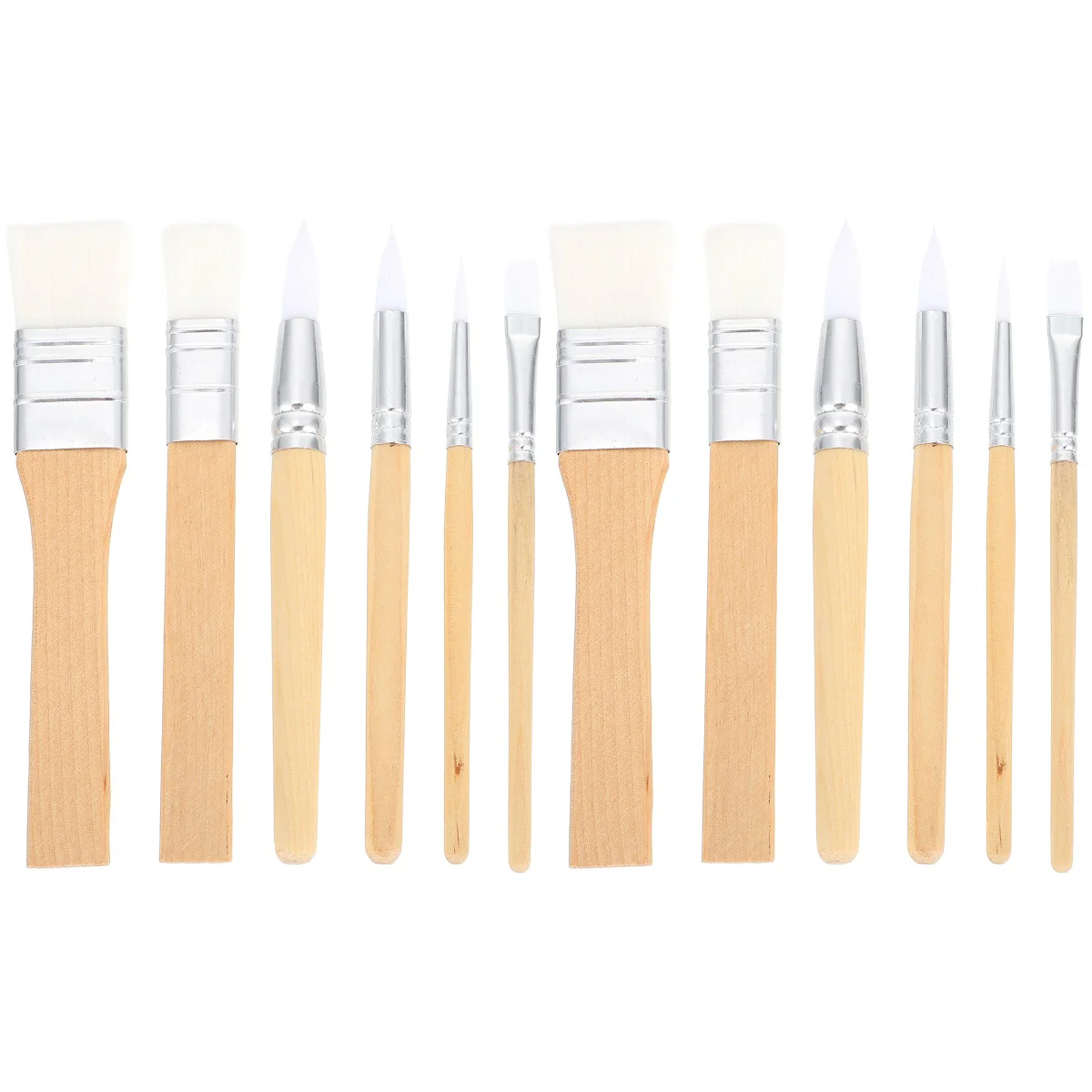 12 PCS Practical Professional Premium Nylon Hair Brush Set for Beginners Watercolor Painting Students
12 PCS Practical Professional Premium Nylon Hair Brush Set for Beginners Watercolor Painting Students