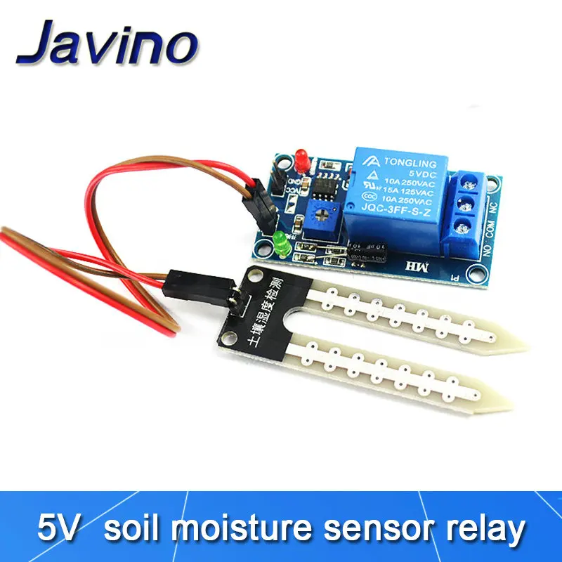 Javino 5V/12V датчик влажности почвы
Javino 5V/12V датчик влажности почвы