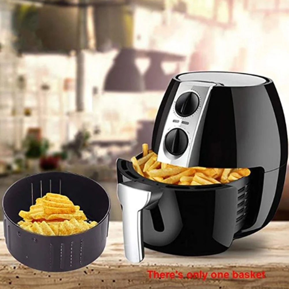 2.6/3.5L Non-stick Air Fryer Basket Baking Drain Oil Pan Frying Accessories Kitchenware Dishwasher Safe Kitchen Accessories Tool
2.6/3.5L Non-stick Air Fryer Basket Baking Drain Oil Pan Frying Accessories Kitchenware Dishwasher Safe Kitchen Accessories Tool