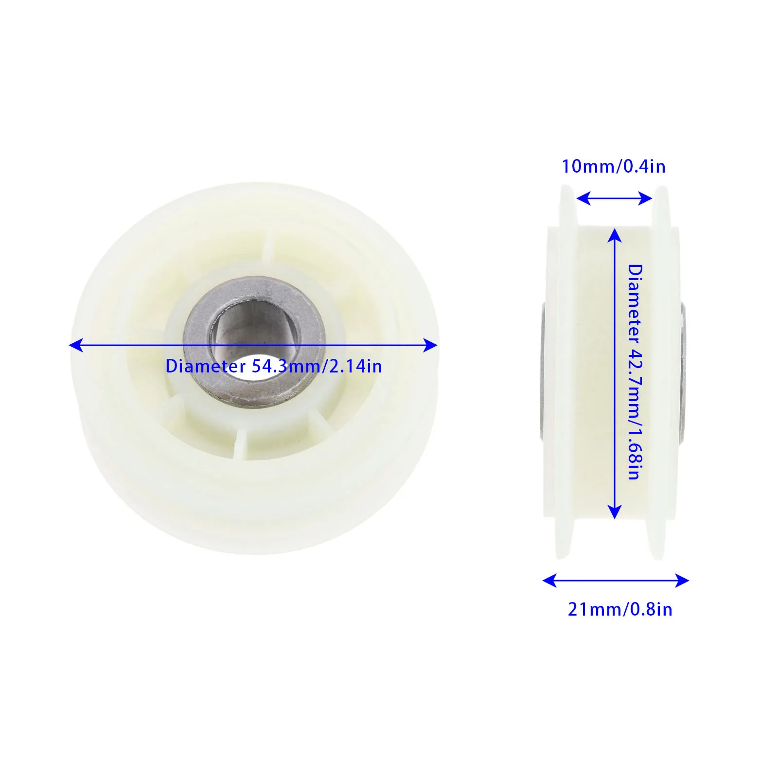 2 Sets Dryer Idler Pulley Roller Wheel 279640 fit For Whirlpool,Sears Replaces 279640VP, 3388672 AP3094197, ER279640, W10468057
2 Sets Dryer Idler Pulley Roller Wheel 279640 fit For Whirlpool,Sears Replaces 279640VP, 3388672 AP3094197, ER279640, W10468057