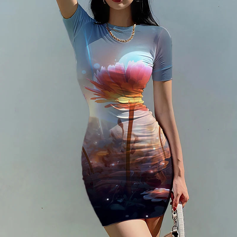 Женское приталенное платье с ярким цветочным 3D принтом, модное приталенное платье в стиле ретро, новинка на лето
Женское приталенное платье с ярким цветочным 3D принтом, модное приталенное платье в стиле ретро, новинка на лето