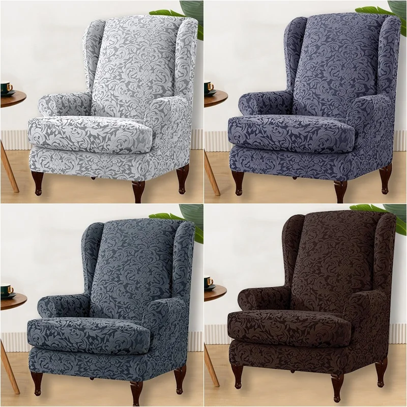 Hot Sale Small Jacquard Wing Back Chair Cover Stretch Floral Sofa Armchair Slipcover Washable Wing Chair Relax Furniture
Hot Sale Small Jacquard Wing Back Chair Cover Stretch Floral Sofa Armchair Slipcover Washable Wing Chair Relax Furniture