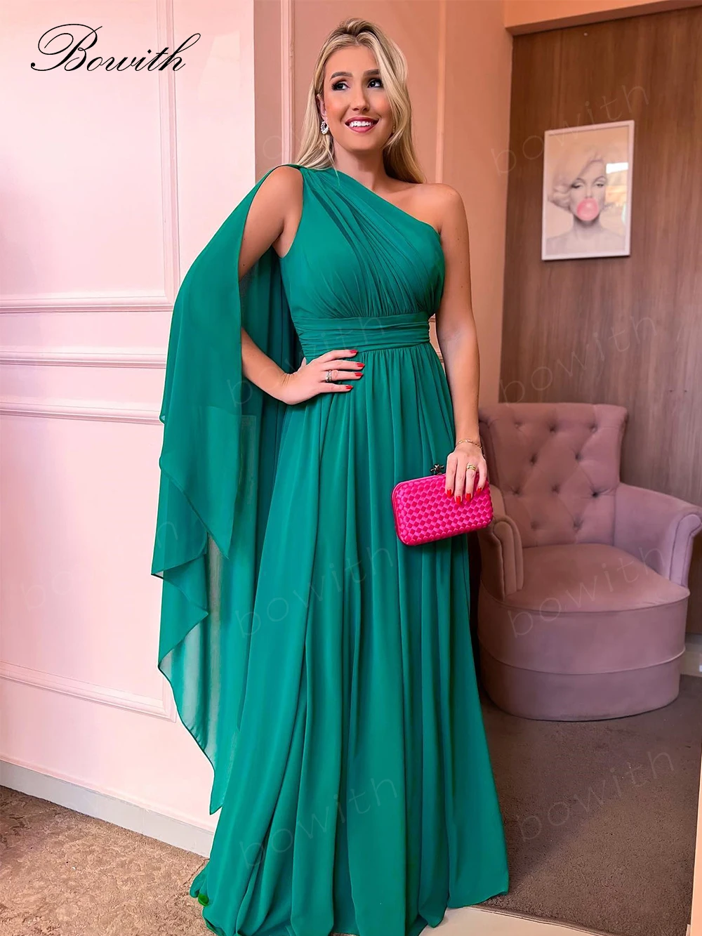 Bowith Green Formal Party Dress for Women One Shoulder Evening Dresses with Shawl Maxi Celebrity Dress for Gala Party robe
Bowith Green Formal Party Dress for Women One Shoulder Evening Dresses with Shawl Maxi Celebrity Dress for Gala Party robe