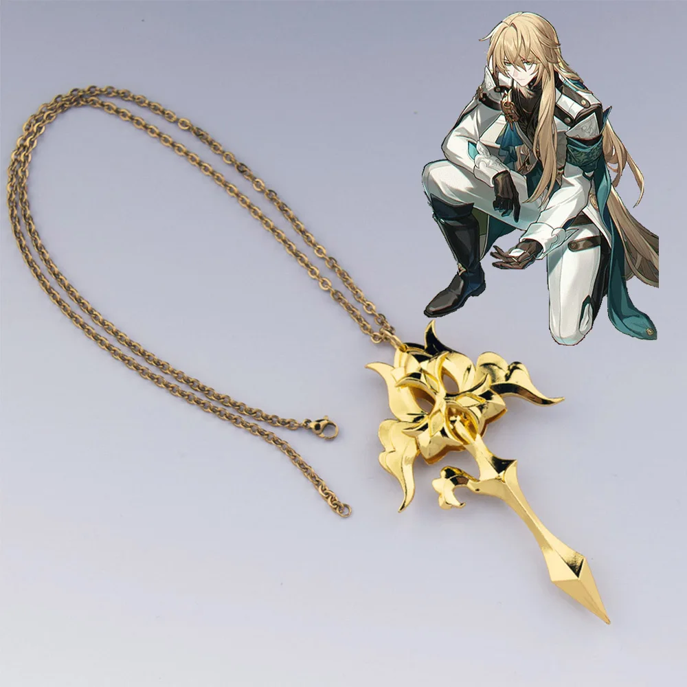 Luocha Cosplay Necklace Honkai Star Rail Character Imaginary Weapon Pendant Gold Costume Props
Luocha Cosplay Necklace Honkai Star Rail Character Imaginary Weapon Pendant Gold Costume Props