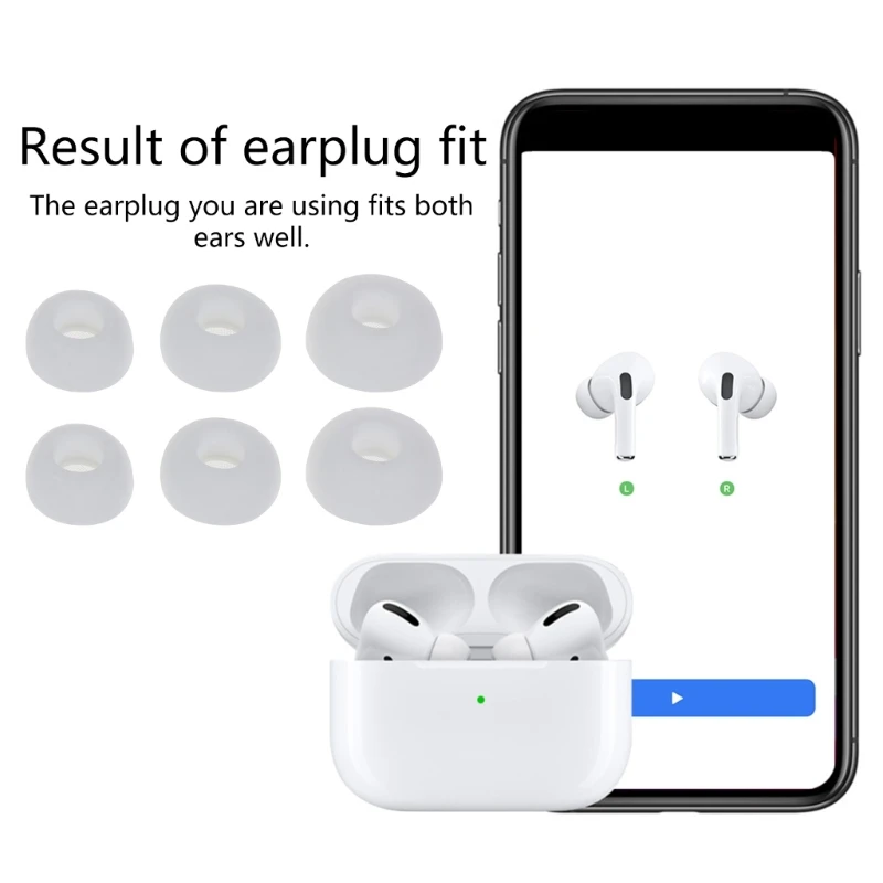Earbud Tips Replacement for Airpods Pro Earbuds,S/M/L 3 Size Silicone Rubber Flexible Ear Tips Buds Wing Tips
Earbud Tips Replacement for Airpods Pro Earbuds,S/M/L 3 Size Silicone Rubber Flexible Ear Tips Buds Wing Tips