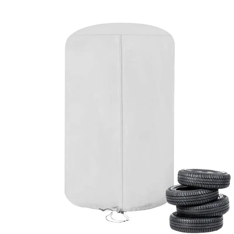 

Car Tire Cover Tires Stacked Dust-Proof Foldable Reflects Sunlight Silver Coated Spare Oxford Polyester Fabric Tire Cover Bag